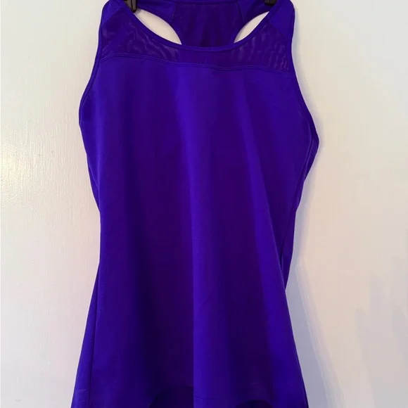 Athleta Yoga Purple Sleeveless Exercise Tank w Built In Bra Medium - Picture 1 of 5